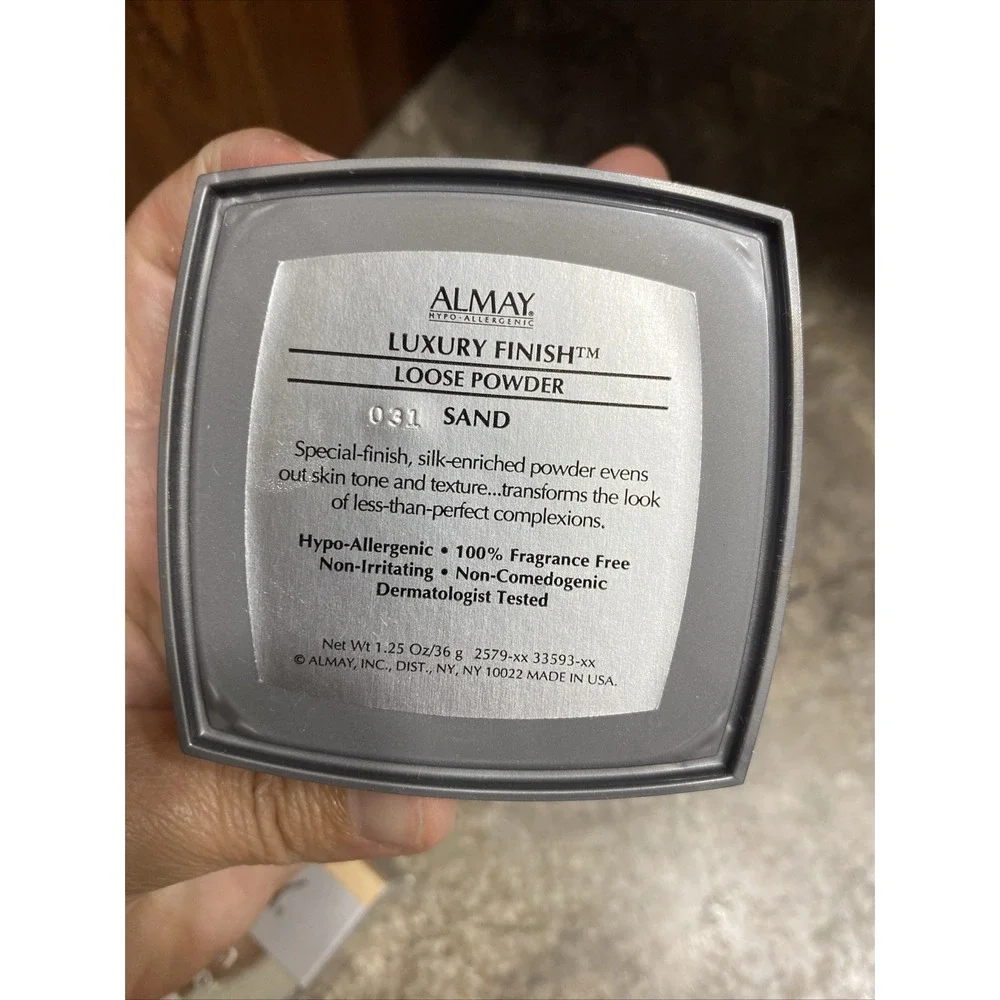 Almay Luxury Finish Loose‎ Powder 1.25 oz Sand RARE NIB